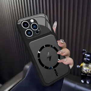 Lightning Bolt Design Gloss MagSafe Compatible Shockproof Protective Cover with Precision Magnet Ring for [iPhone 14 Pro Max] 952