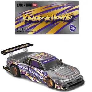 Kaido House x Mini GT 1:64 Nissan Silvia S13-R Kaido Drift V1 Greddy Gray #235