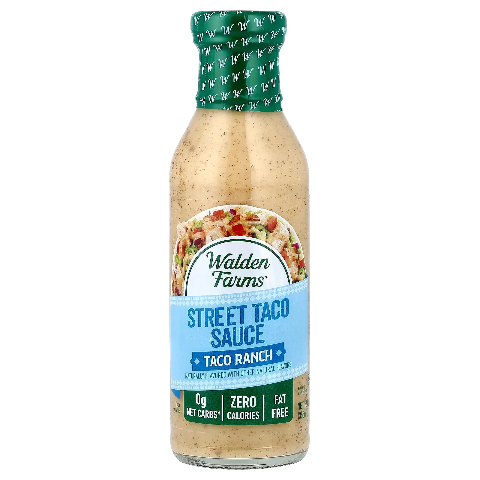 Walden Farms Street Taco Sauce, Taco Ranch, 12 fl oz (355 ml)