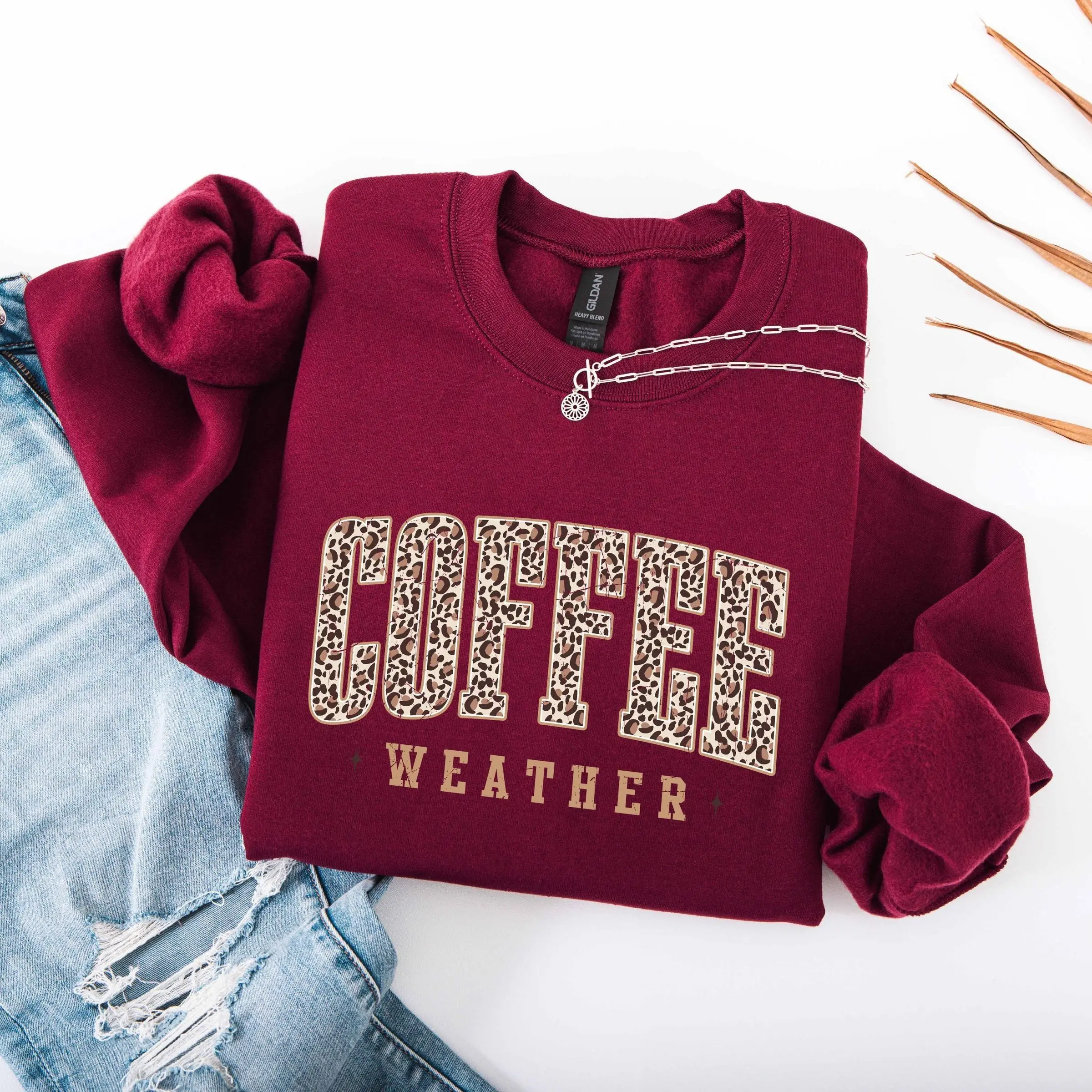 Retro Coffee Weather Sweatshirt, Cute Fall Coffee Lover Gift, Pumpkin Spice Latte Crewneck Sweater, Autumn Season Cozy Vibes Pullover, Thanksgiving Day Graphic Apparel, Cozy Autumn Season Outfit, Aesthetic Fall Coffee Drink Gift for Women & Men