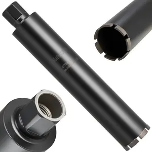 VEVOR Core Drill Bit, 4 inch Diameter, 14 inch Drilling Depth, 1 - 1/4 in - 7 Internal Thread, High - Precision Welding Technology, Wet Diamond Core Bit for Reinforced Concrete, Red Bricks, and MasonryVEVOR Super Brand Day