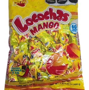 Beny Locochas Mango Hard Candy with Chili Powder Center - 60pc Pack Candies Sweet Snack