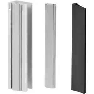 3" Shower Door  Latch Replacement with Metal Strike and  for 1/8", 5/32", 3/16", and 1/4" Thick Swing Glass Shower Doors