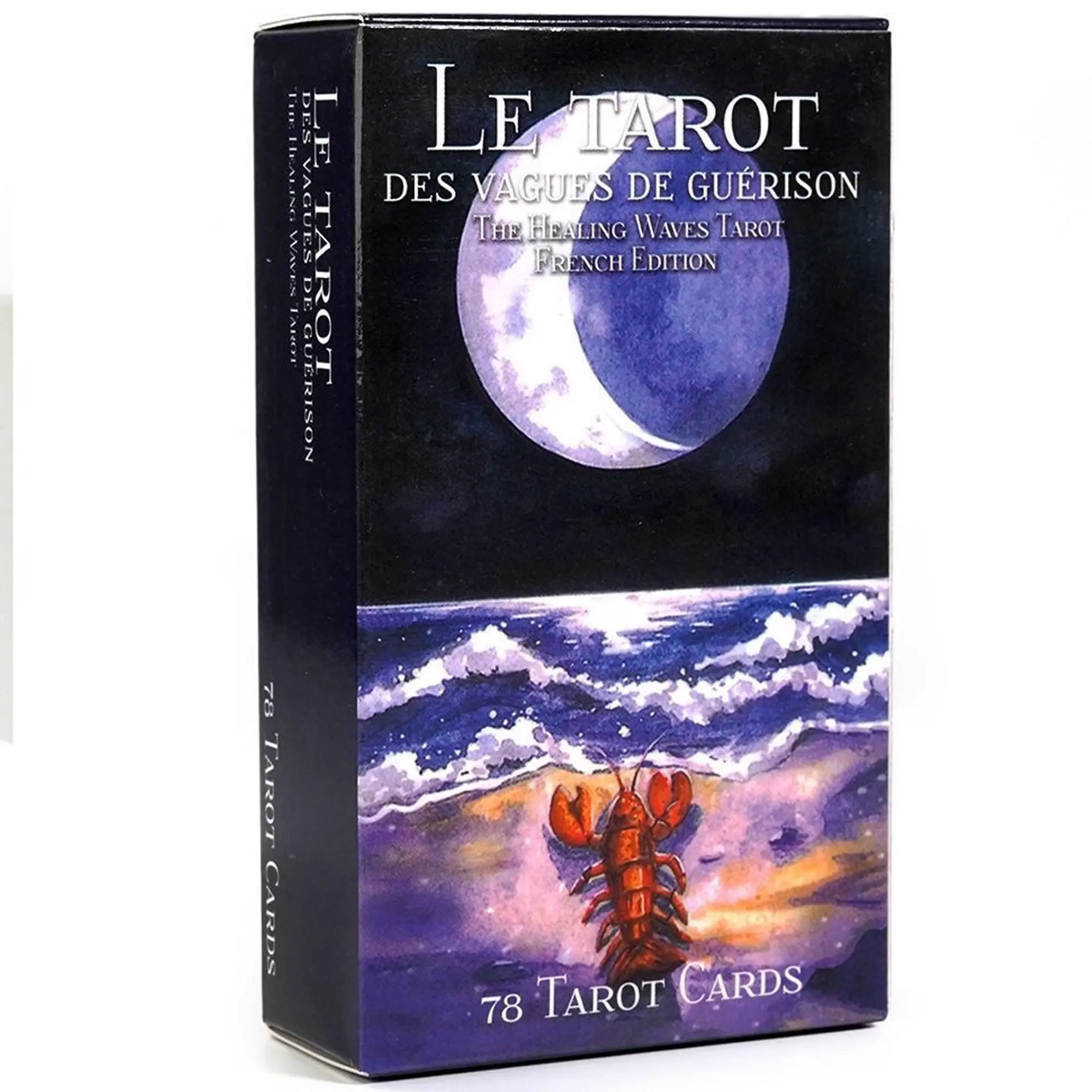Healing Sea Tarot Cards: Portable Deck & Blue Fortune-Telling Board - Unveil Fate at Your Next Party Game Night!