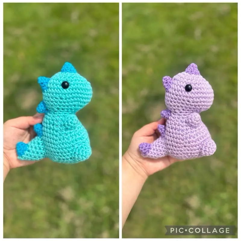 Hands Crocheted Dinosaur