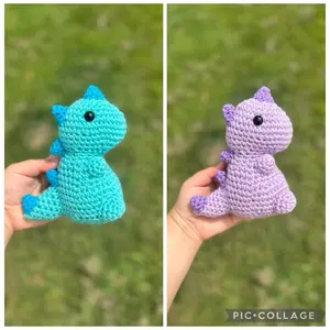 Hands Crocheted Dinosaur