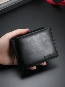 Men's New Multi-Card Slot Multifunctional Retro Style Youth Short Plain Fashion Open Wallet Business Style Wallet