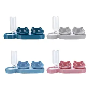 3 in 1 Pet Feeder Automatic Water Dispenser Double Bowl for Small Cats and Dogs  Food Container Easy Washable Light weight Cat and dog food Acessories.