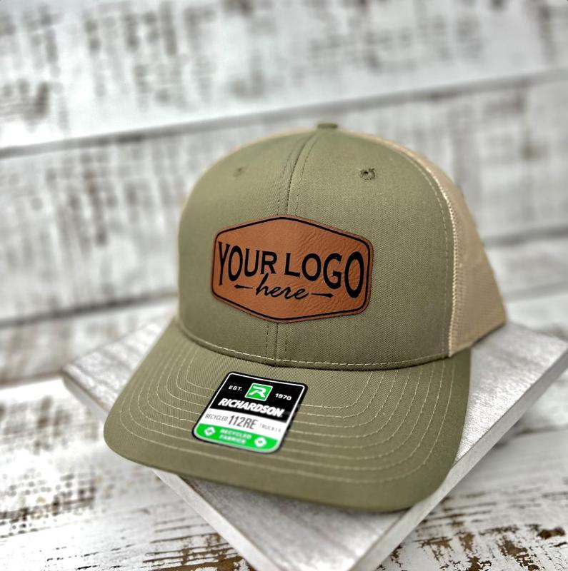 Custom Logo Leather Patch Hat – Personalized Leather Patch Cap, Unisex Trucker Baseball Hat, Adjustable Fit, Durable Fabric, Casual Everyday Wear, Perfect Gift for Brands, Teams, Events, and Outdoor Lifestyle