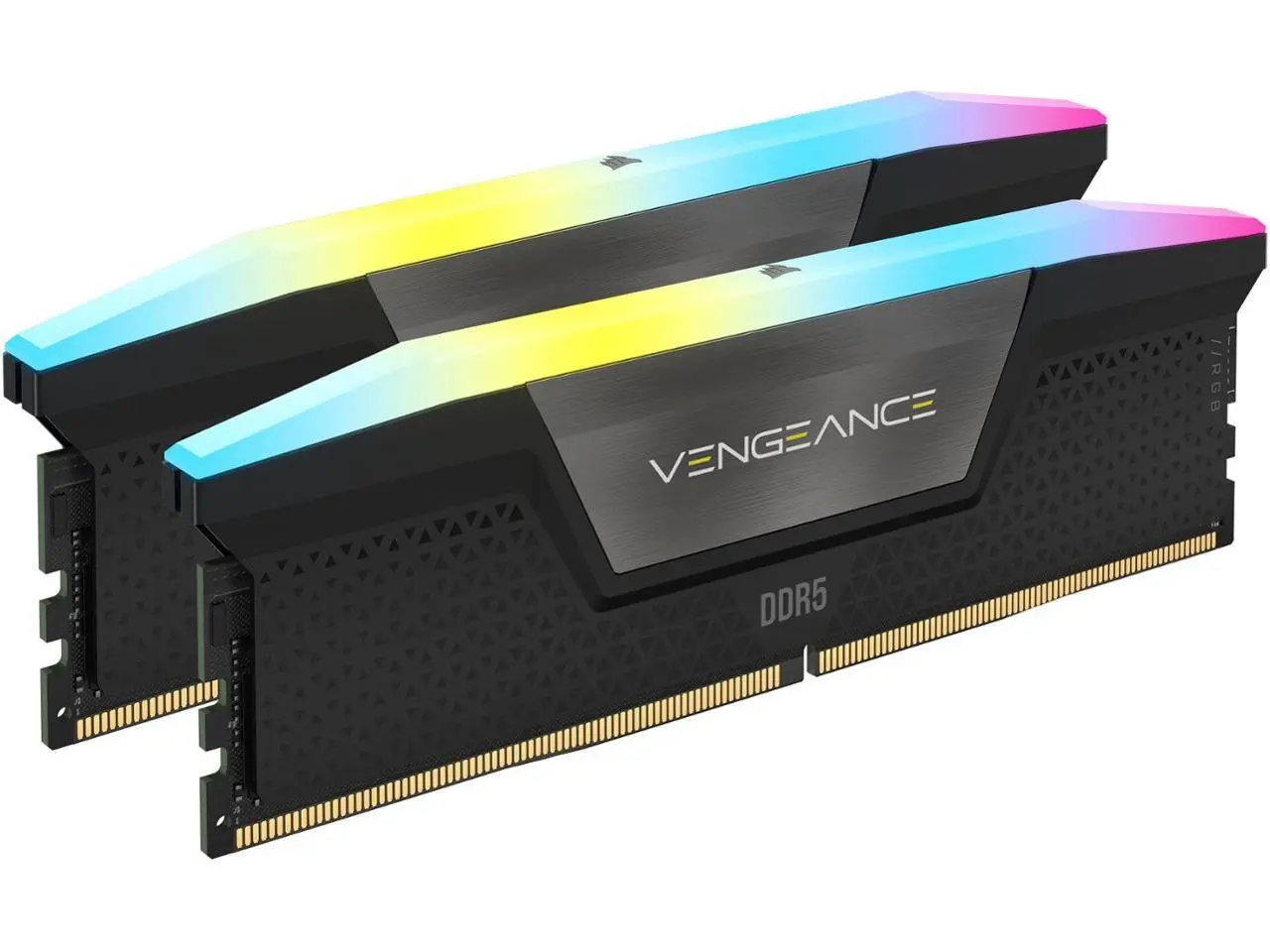CORSAIR Vengeance RGB 32GB (2 x 16GB) 288-Pin PC RAM DDR5 6000 (PC5 48000) Desktop Memory Model CMH32GX5M2D6000C38