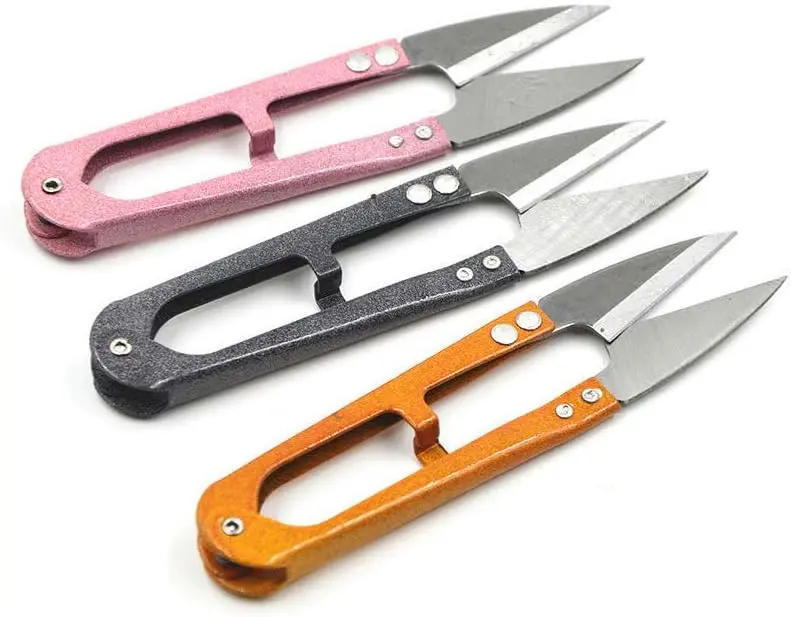 DEEINN 4.1inch Sewing (pack of 3) Yarn Thread  Small Snips Trimming Nipper -  for Stitch, Mini DIY Supplies (Multicolored-3)