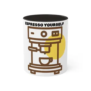 Espresso Yourself, Sip & Smile Mug Collection, 11oz Ceramic Drinkware