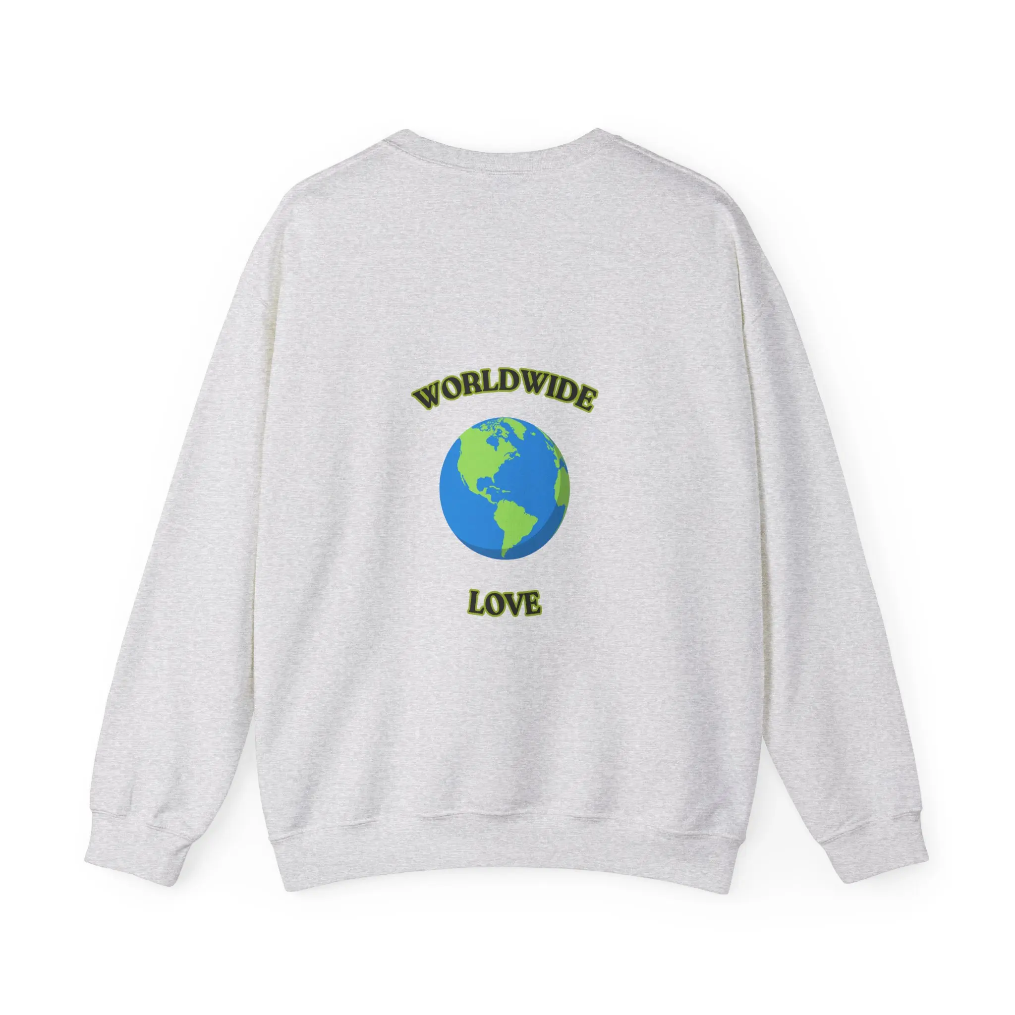 Worldwide Love Sweatshirt, Heart Crewneck, Romantic Jumper, Gift ideas, Cozy Pullover, Couples Apparel, Y2K, Global Unity Jumper, International Peace Crewneck, Earth Positive Pullover, Love Around the World Shirt, Traveler