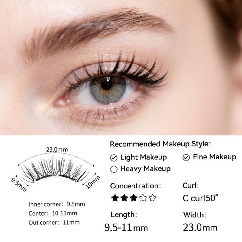 Mosty Soft Magnetic Eyelashes All-in-One Box – Reusable, Glue-Free, Waterproof, Lightweight, Natural Look, Long-Lasting False Lashes | Valentine's Day