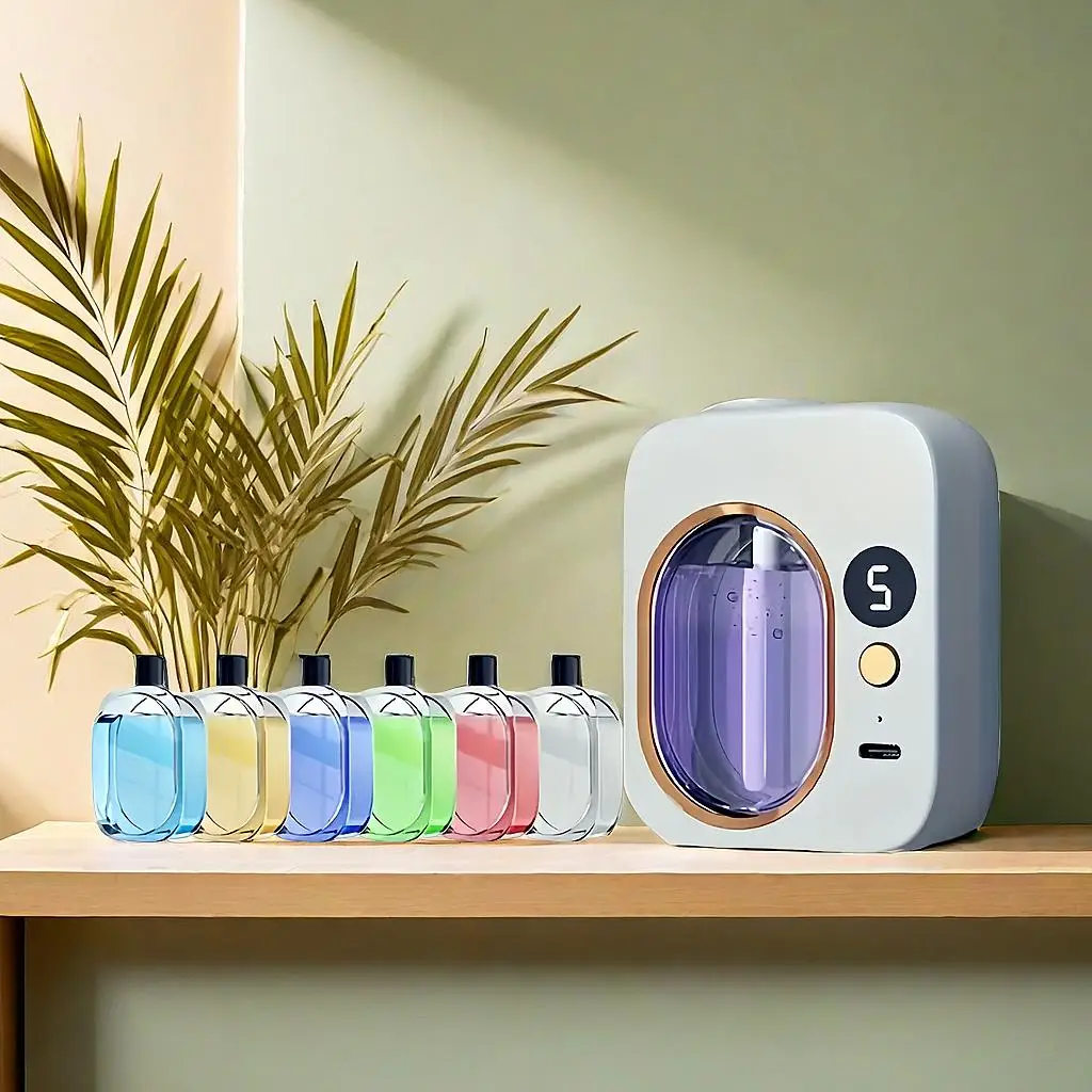 USB Rechargeable Aroma Diffuser, Desktop Wireless Humidifier with Aromatherapy Liquid, Multifunctional Air Humidifier for Home Office Car