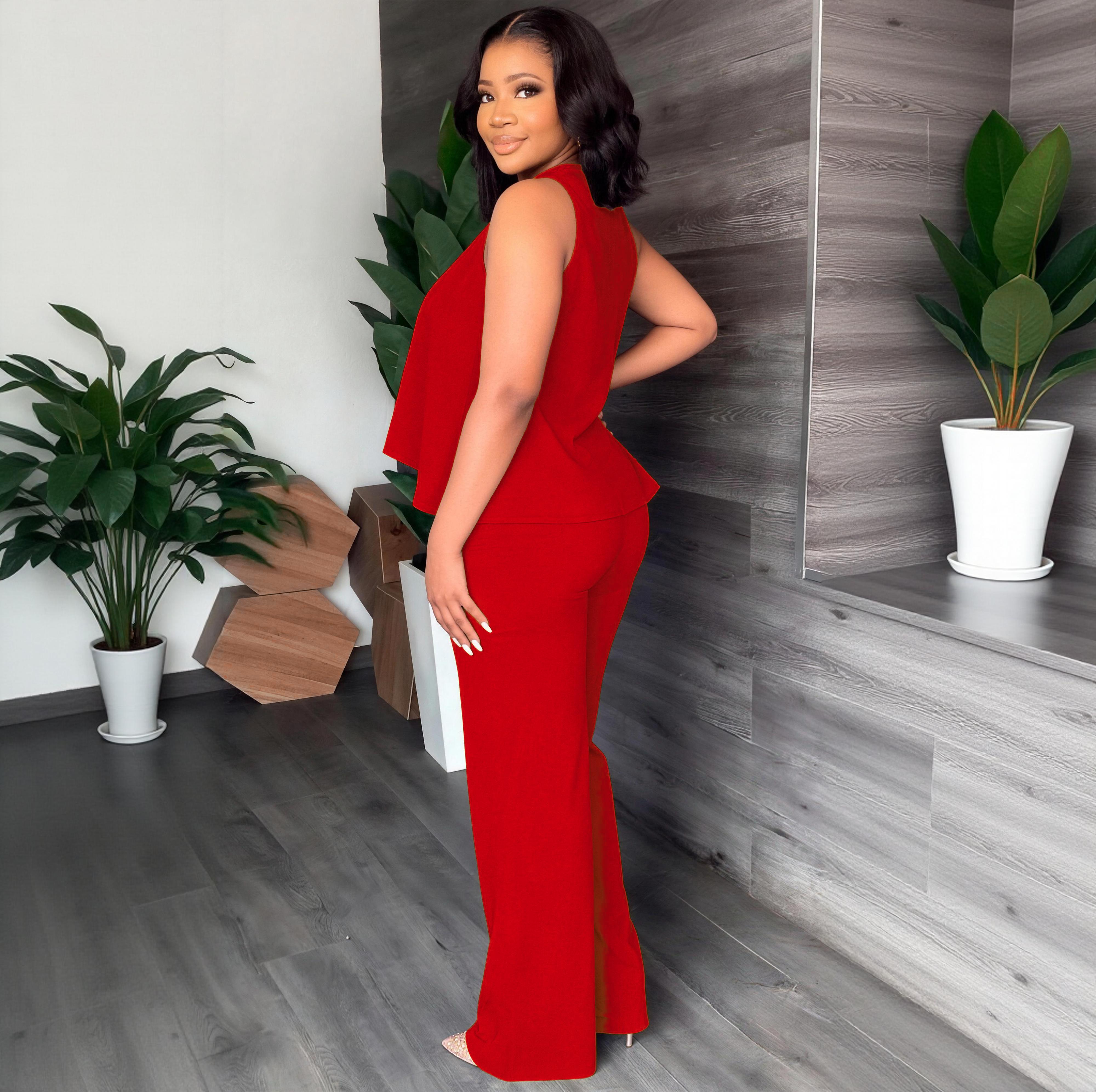 Women's New Spring-Summer Set: Lightweight Flowy Halter Two-Piece with High-Waisted Wide Leg Pants – Comfortable, Stylish, and Perfect for Every Casual to Dressy Occasion This Season Women's New Spring-Summer Set: Lightweight Flowy Halter Two-Piece with High-Waisted Wide Leg Pants – Comfortable, Stylish, and Perfect for Every Casual to Dressy Occasion This Season