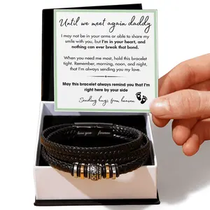 Until We Meet Again Memorial Bracelet for Dad-Love You Forever Bracelet