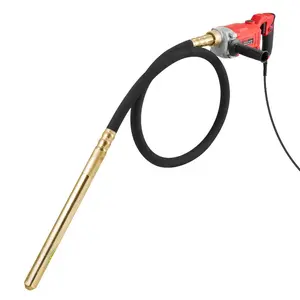 VEVOR Electric Concrete Vibrator, 1300W 16000 VPM, 2HP Copper Motor Handheld Concrete Vibrating Tool, Portable Pencil Cement Vibrator with Shaft of 14.75ft/ 4.5m, Remove Air Bubble and Level ConcreteVEVOR Super Brand Day