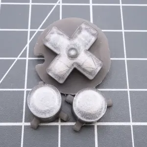 Game Boy Pocket Custom Metallic Silver Buttons