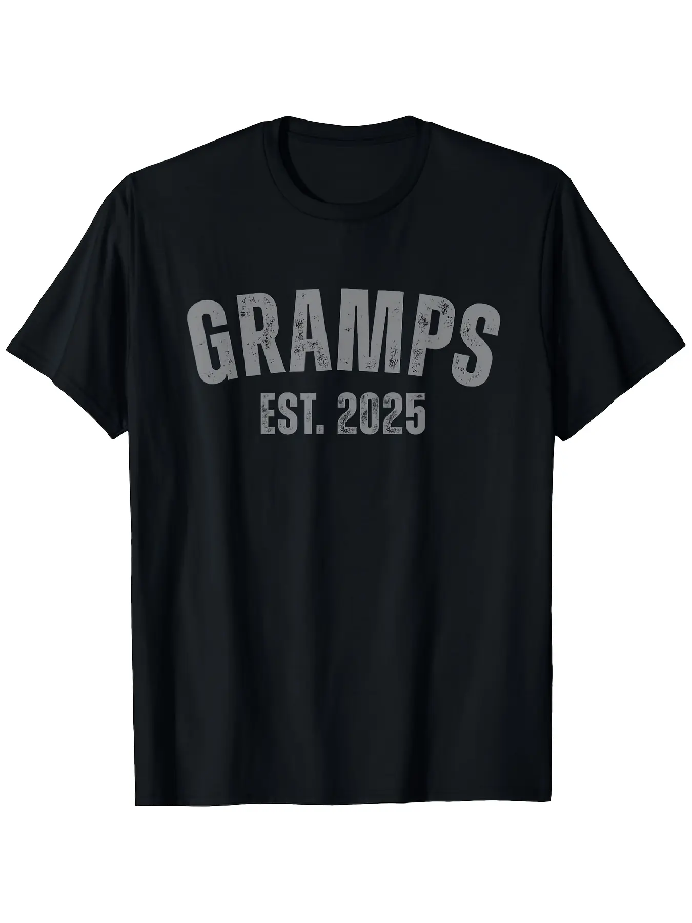 GrampEt Men's Retro Classic Solid Cotton Short-Sleeve T-Shirt - Soft Round Neck, Regular Fit, Fade-Resistant Premium Fabric, S-5XL, All-Season Casual Streetwear, Minimalist Travel Top, Shortsleeve