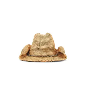 florabella Kendra Lux Cowboy Hat in Fawn & Rose Gold