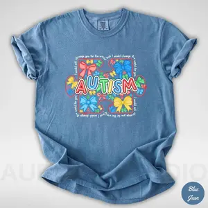 Autism Awareness T-Shirt, Comfort Colors® In April We Wear Blue Special Education Teacher Shirt, Special Education Teacher Gift