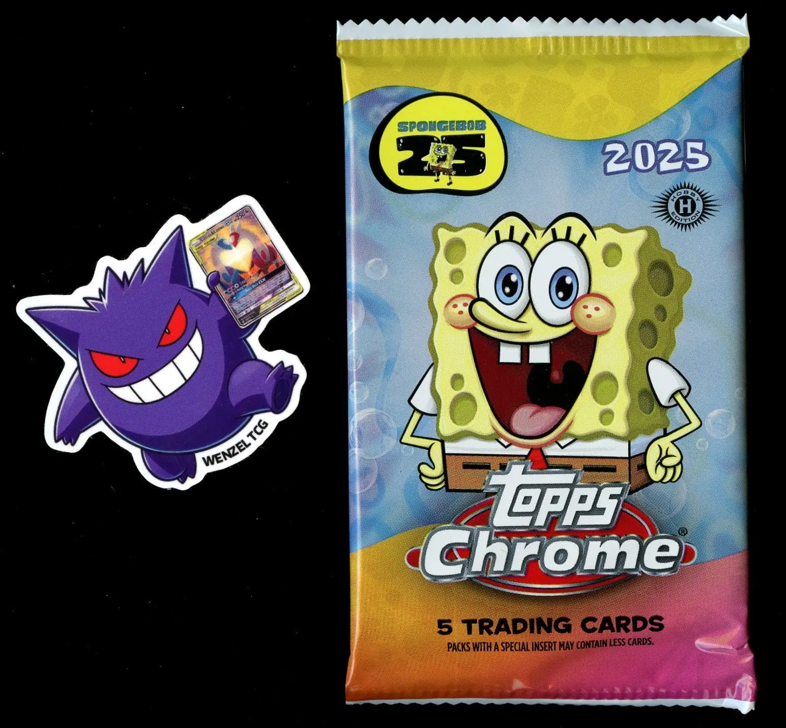 Topps Chrome SpongeBob Booster Pack (From Hobby Box) TikTok