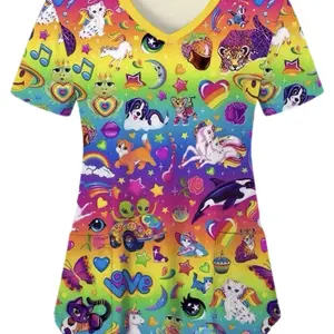 Women’s 90’s Inspired Scrub Top