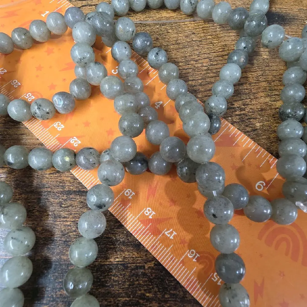 Labradorite 8mm beads 15 inch strand