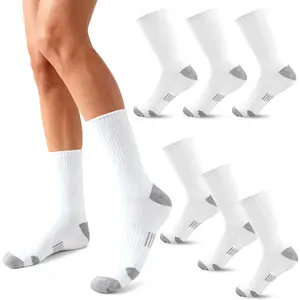 6 Pairs Cushioned Athletic Crew Socks Set,Breathable Performance Socks for Women,Men,Work,Hiking,Training,Halloween Christmas Party Fathersdaygift,Hand Tools Kits