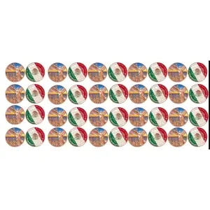 (Tube of 20) 2024 Mexico Libertad Sunset 1 oz Colorized Copper Round