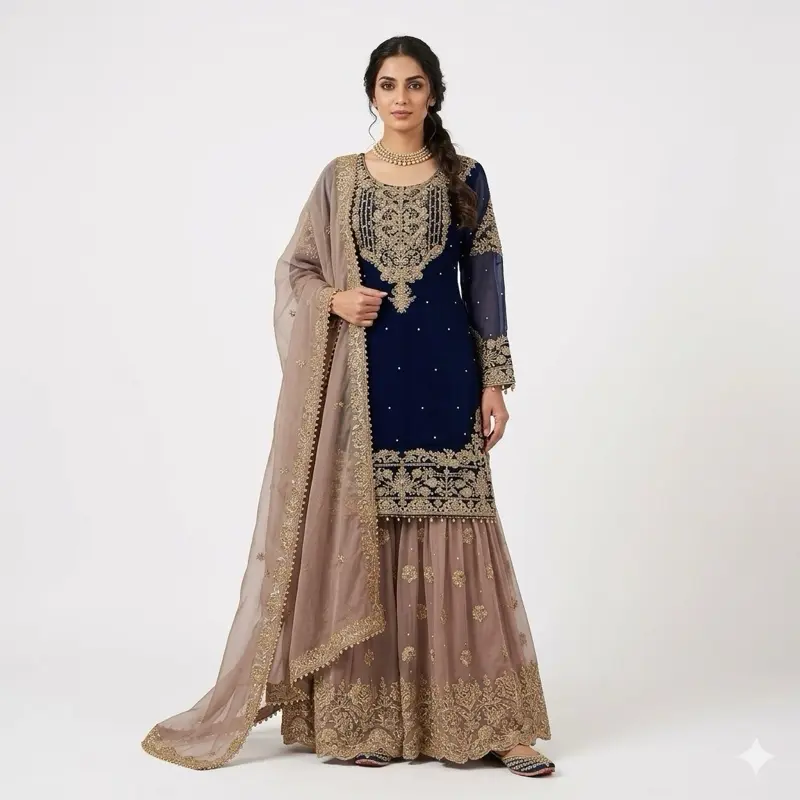 Indian attire for bride Womenswear Indian suits Pakistani attire Indian outfits Elegant Suit Elegance Fashion Piece Statement Comfort