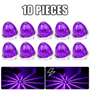 12V 24V LED Watermelon Light 3 Wires Lorry Strobe Side Marker Light Truck Turn Signal Indicator Tail Lamp Trailer Clearance Lamp