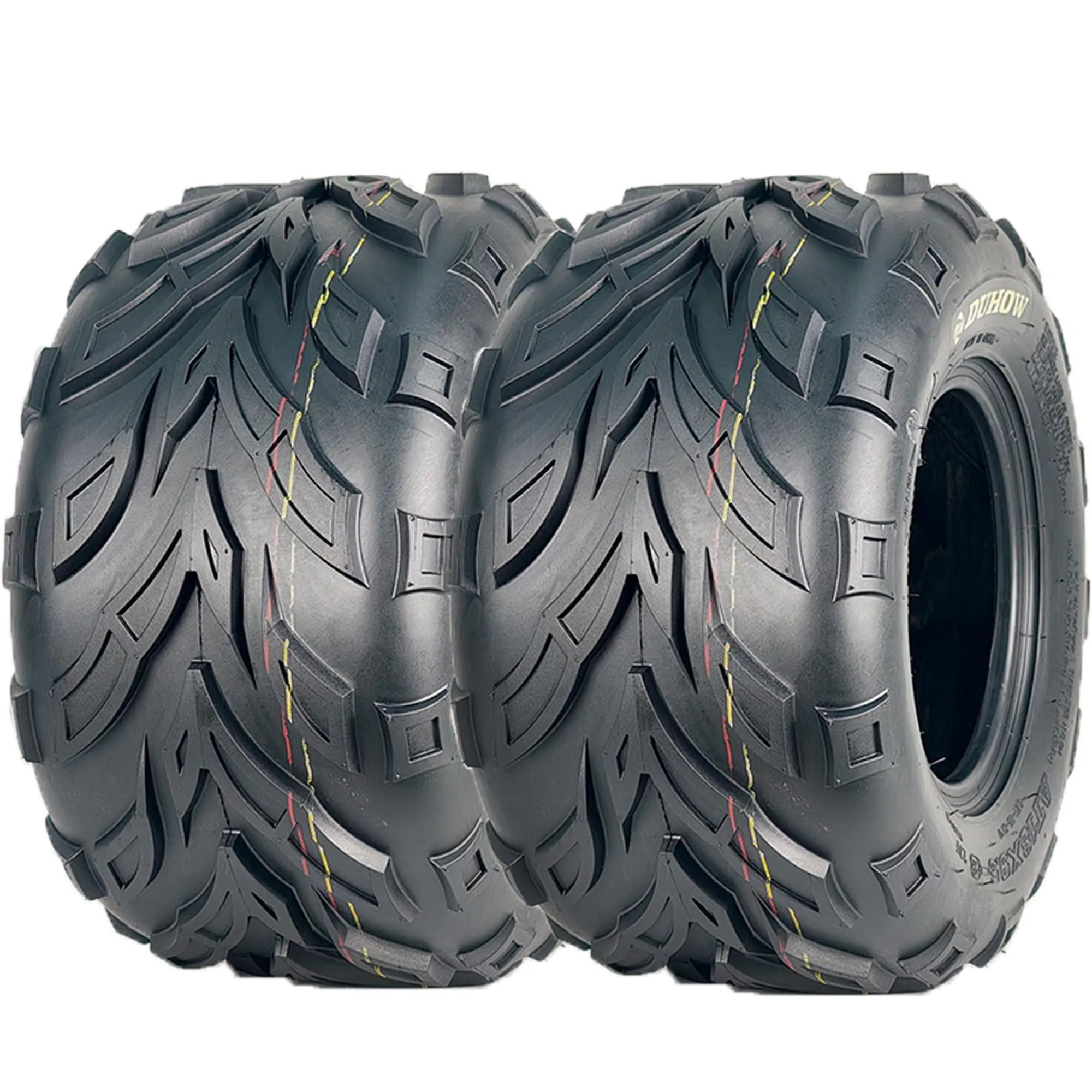 GARVEE Set of 2 ATV UTV Tire 18x9.5-8 ATV Mud Tires 18x9.5-8 Sport All Terrain 4 Ply Tubeless Tires 10mm deep tread