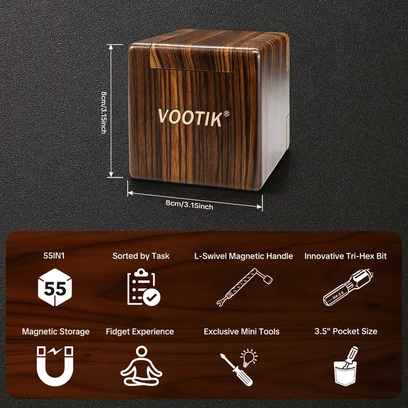 VOOTIK 55-In-1 Magnetic Screwdriver Set, Precision Tools for Home Repair, Electronics Disassembly, Furniture Installation, Practical Gift VOOTIK 55-In-1 Magnetic Screwdriver Set, Precision Tools for Home Repair, Electronics Disassembly, Furniture Installation, Practical Gift