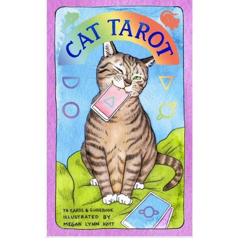 Cat Tarot Deck – Classic Tarot Cards with Cat-Themed Illustrations, 78 Cards & Guidebook