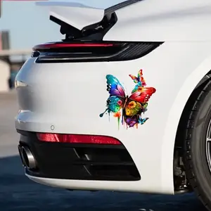 Butterfly Pattern Car Sticker, Colorful Car Decal, Car Decorative Sticker, Universal Car Exterior Decoration Accessories for Car, Motorcycle, Laptop, Water Bottle, Sticker for Cars