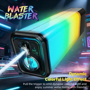 Hydro-Blaster LED Glowing Water Soaker Toy. Massive 1250ML Capacity 32FT Range Squirt Dispenser. Dynamic Colorful Light Summer Pool Beach Party Fidget Memorial Day 4th of July Independence Day Gift For Adults Teens 2026.