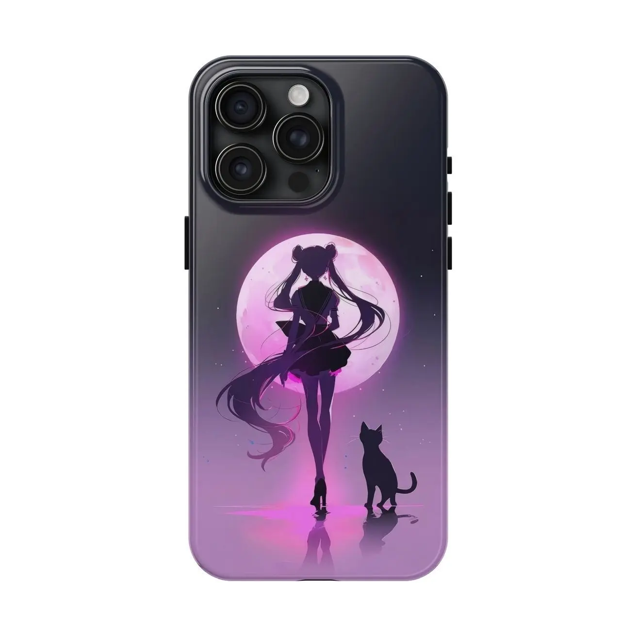 Anime S -Sailor M -Moon Phone Case IMD Color Silver Shell For IPhone 17 16 15 14 13 12 17 Pro Max Plus N