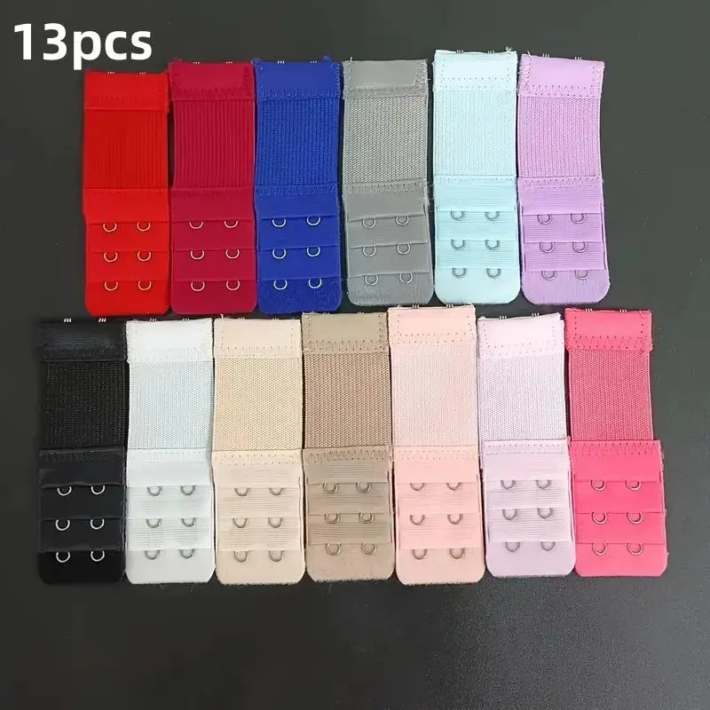 2 Hooks Bra Strap Extender (13pcs), Comfortable Adjustable Bra Band Buckle, Women's Lingerie & Underwear Accessories, Halloween
