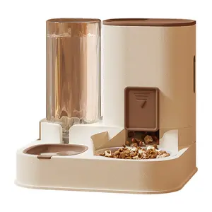 New Pet Cat Large Capacity Water Dispenser Dry Wet Separation for Automatic Feeder Drinking Water Supplies Food Container Does not apply