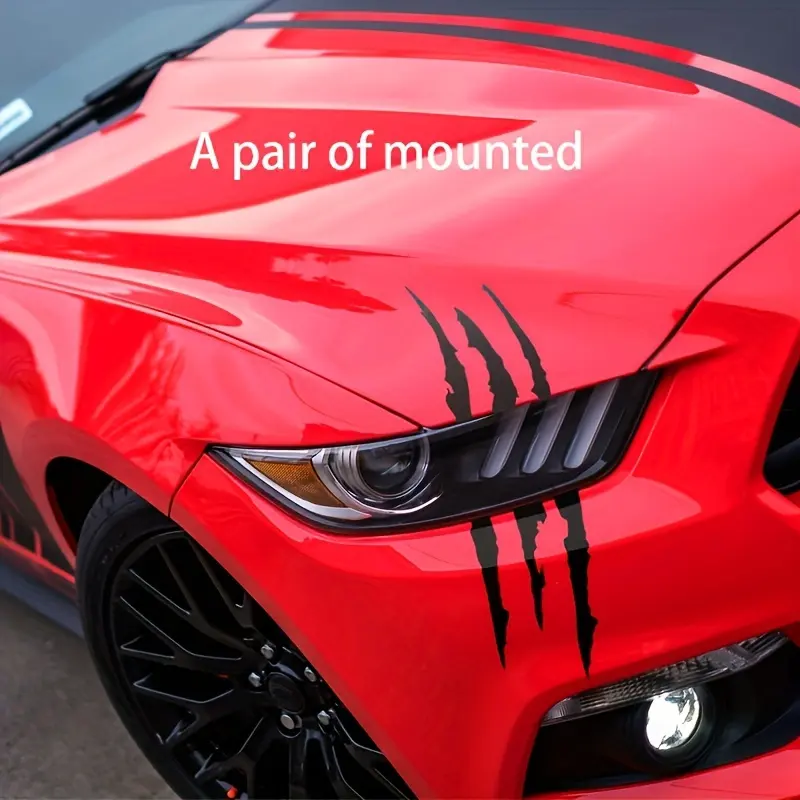 Car bumper stickers, Magic Claw car stickers, Waterproof, Sun Protection and Scratch-resistant stickers, Headlight Rim stickers, Body stickers, Claw-shaped stickers, Car Decals, Automotive decals, Sticker for cars
