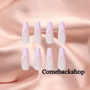 Shining Diamond Nail Patch Sparkling False Nail Press on Acrylic Nail Wearing Lightweight Nail Art