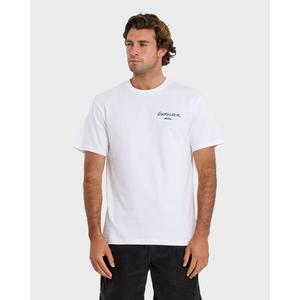 Quiksilver | Pipe Dream Short Sleeve T-Shirt | Men's Graphic Print Soft Hand Feel | Surf & Swim & Everyday Wear