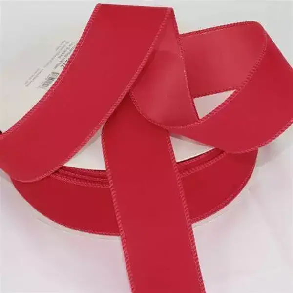 Waterproof Flocked Velvet Ribbon Plush Texture, 2-5/8" wide x 100 Yards