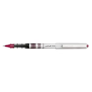 Uni-ball 002825 Vision Waterproof Rollerball Pen- 0.5 Mm. Micro Tip- Red