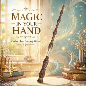 Handcrafted Resin Magic Wand - Mystical Fantasy Wizard Prop, Cosplay Accessory, Interactive Play Toy, Collectible Gift for Toys & Hobbies Enthusiasts, Role Play Party Decoration