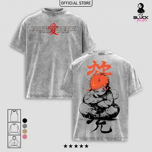 Gaara of the Sand Anime T-Shirt, Tanktop, Sweatshirt and Hoodie Washed Menswear Top Heavy Cotton Underwear Double Printed Vintage Washed Tee Oversize Unisex Anime Manga Streetwear Retro Graphic Gift for Men and Women