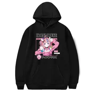 Ironmouse Hoodies Cute Printed Sweatshirts Men's And Women's Casual Harajuku Clothin Badass Alternative Fashion Fans Bold edgy design for goth Harajuku streetwear lovers Pullover Unisex Gift for Birthday Valentine's Day Christmas Halloween