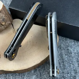 1pc Outdoor Folding Knife, Multi purpose Knife, Texture Handle, High quality Fruit Knife, Essential Folding Knife for Families, with Back Clip, Portable Folding Design and Safe Lock, Ideal Outdoor Gift for Christmas, Halloween, Valentine's Day, Labor Day